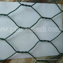 Cesta revestida verde de Gabion del PVC